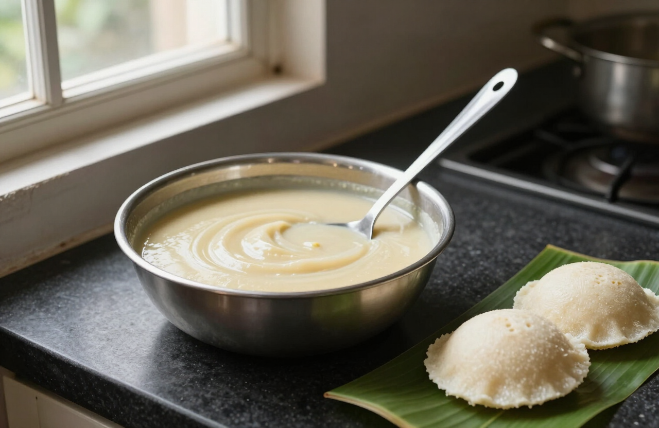 Fresh batter ready for cooking