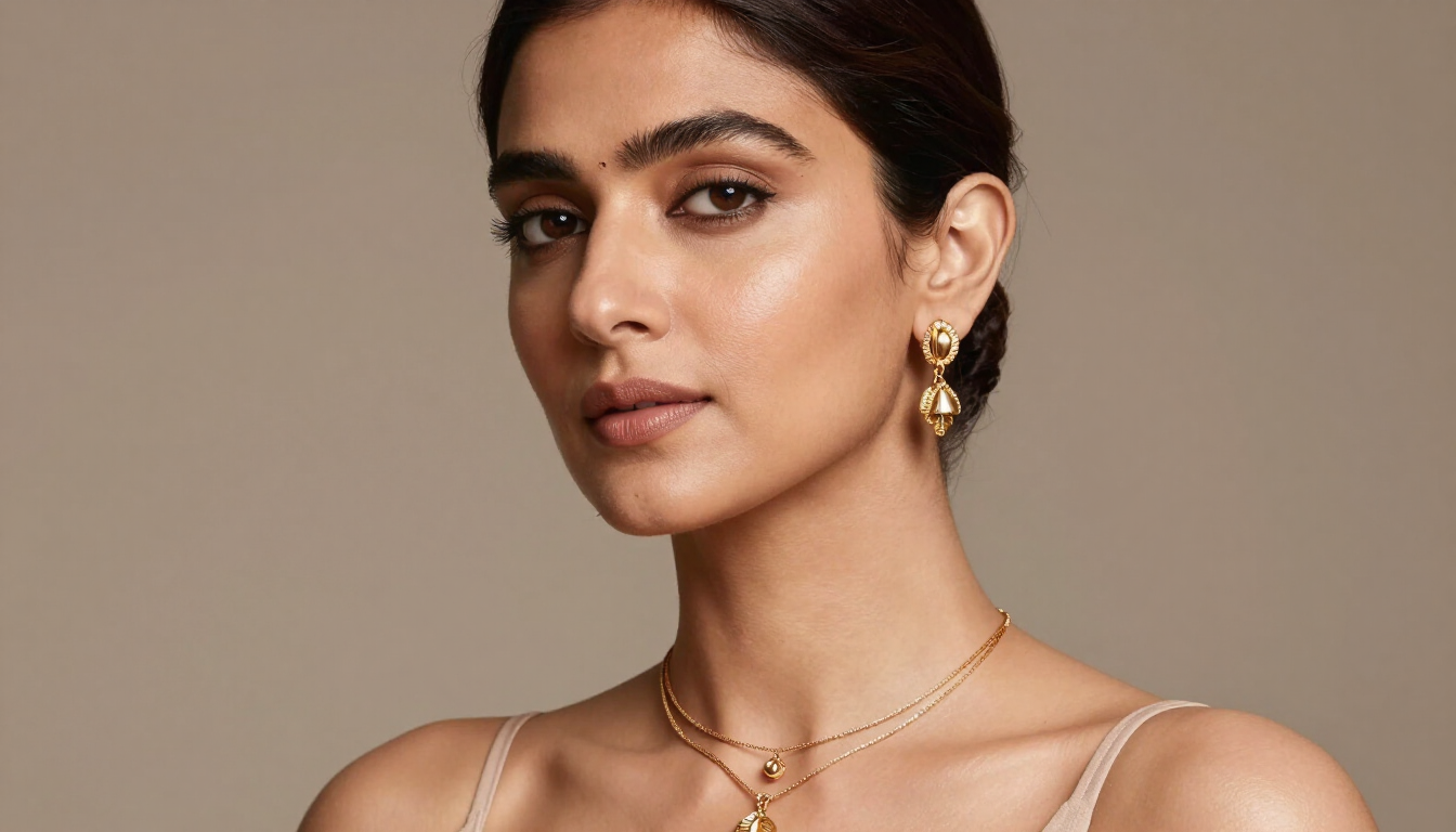 Woman wearing elegant Korean jewellery