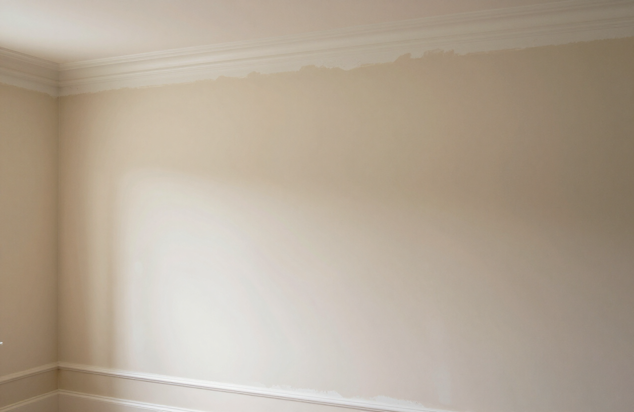 Older Weehawken NJ home interior after plaster repair and painting