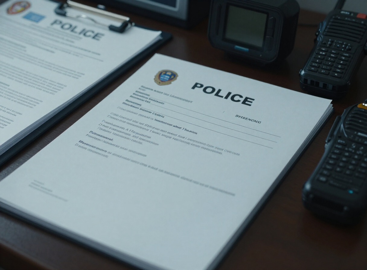 Police report file, body camera and dispatch printouts