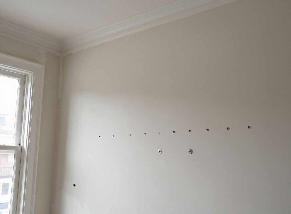 Older Weehawken Home Plaster Crack Repair & Restoration — before