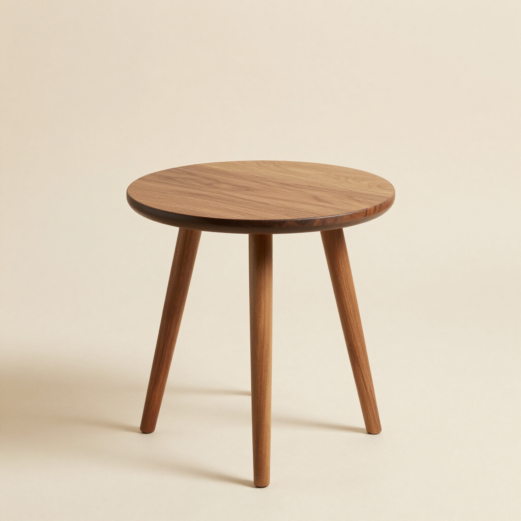 Walnut side table