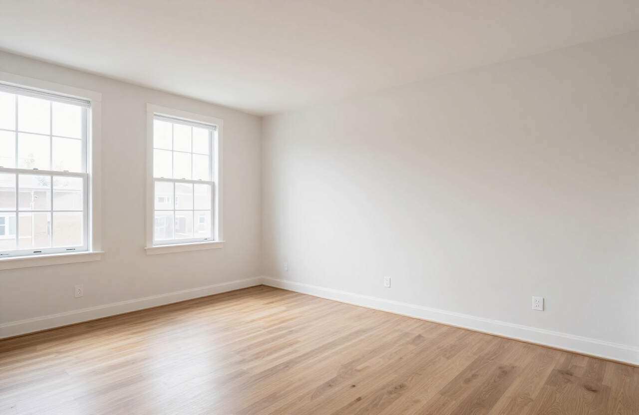 Vacant Weehawken NJ apartment after move-in painting, move-in ready
