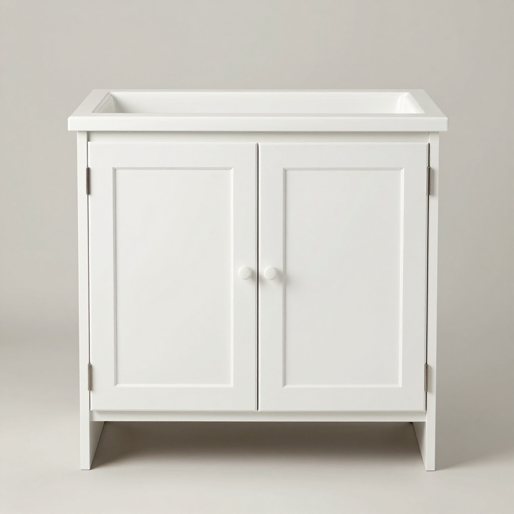 Jarlin SB36 Sink Base 36" — Dove White Shaker (DS)