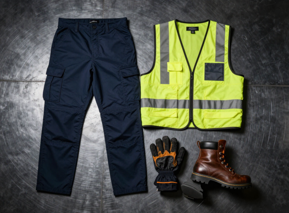 Dotación industrial del Programa Atlas: pantalón cargo, chaleco y botas de seguridad