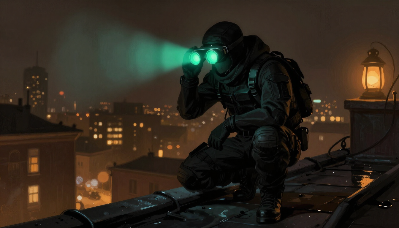 Atmospheric artwork inspired by Splinter Cell