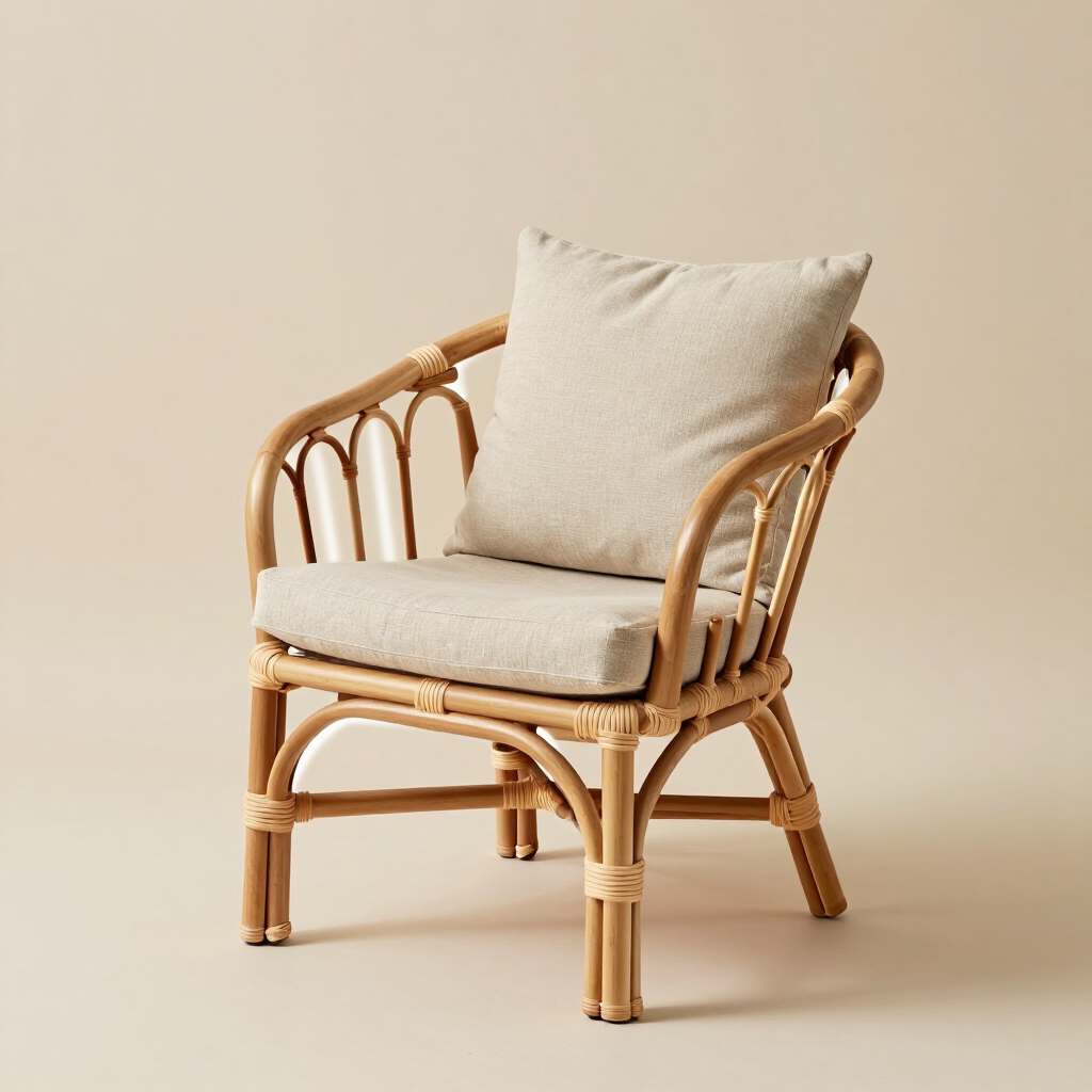 Rattan armchair