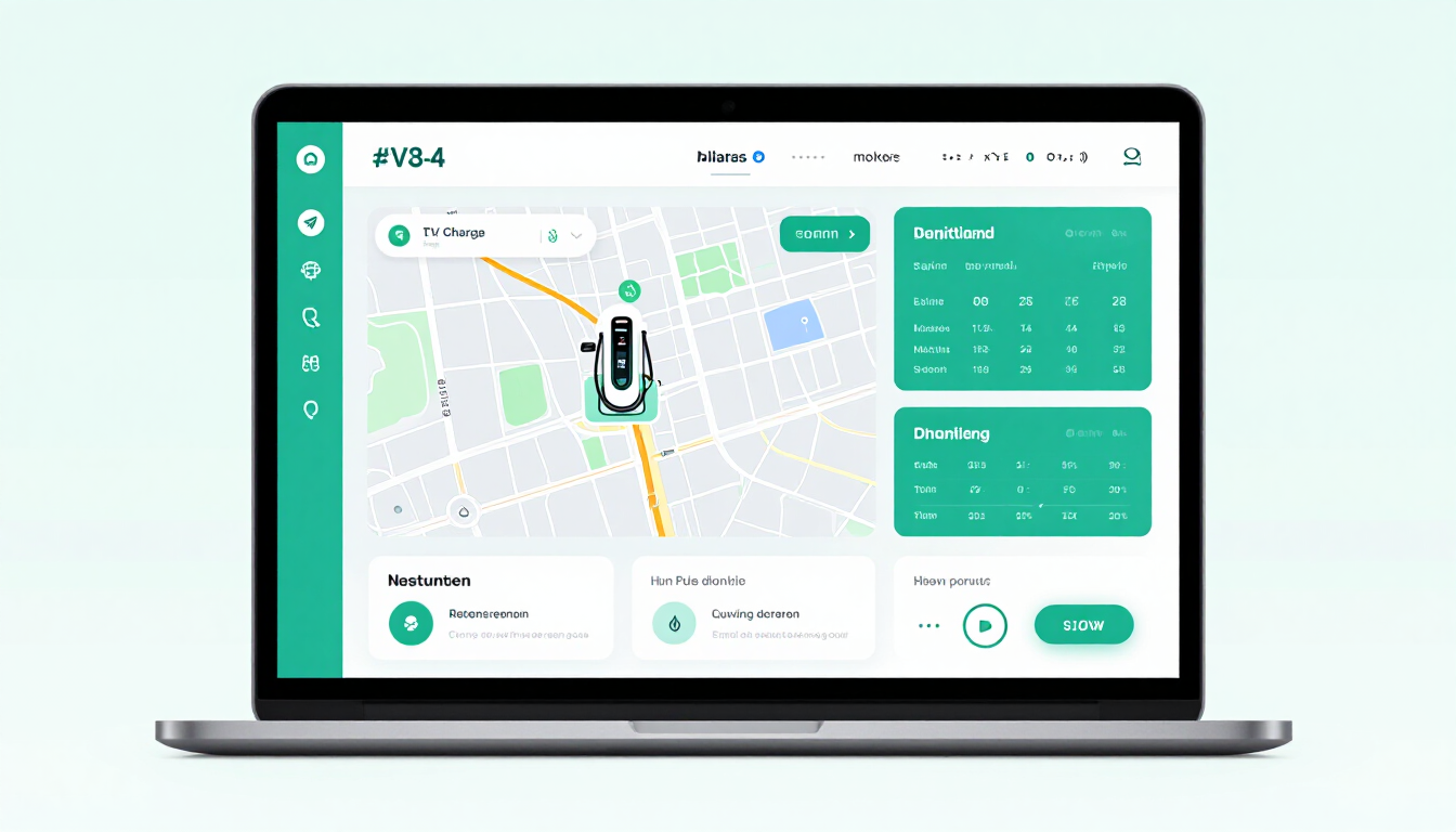 TERRAPLUG5 EV charging management software dashboard showing charging station monitoring and network management