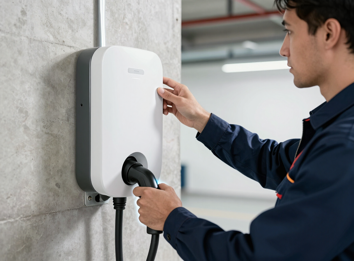 Revisión profesional de un cargador para vehículo eléctrico