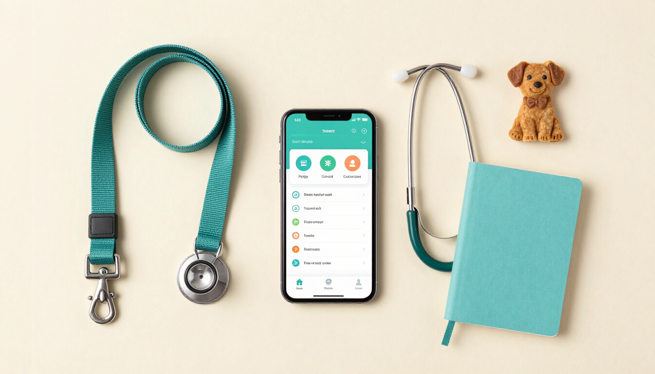 Pet care essentials with a health dashboard