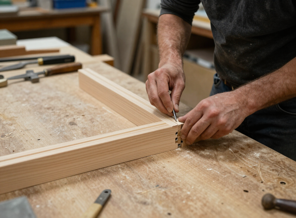 Cabinet Construction — HS Kitchens Studio process, New York