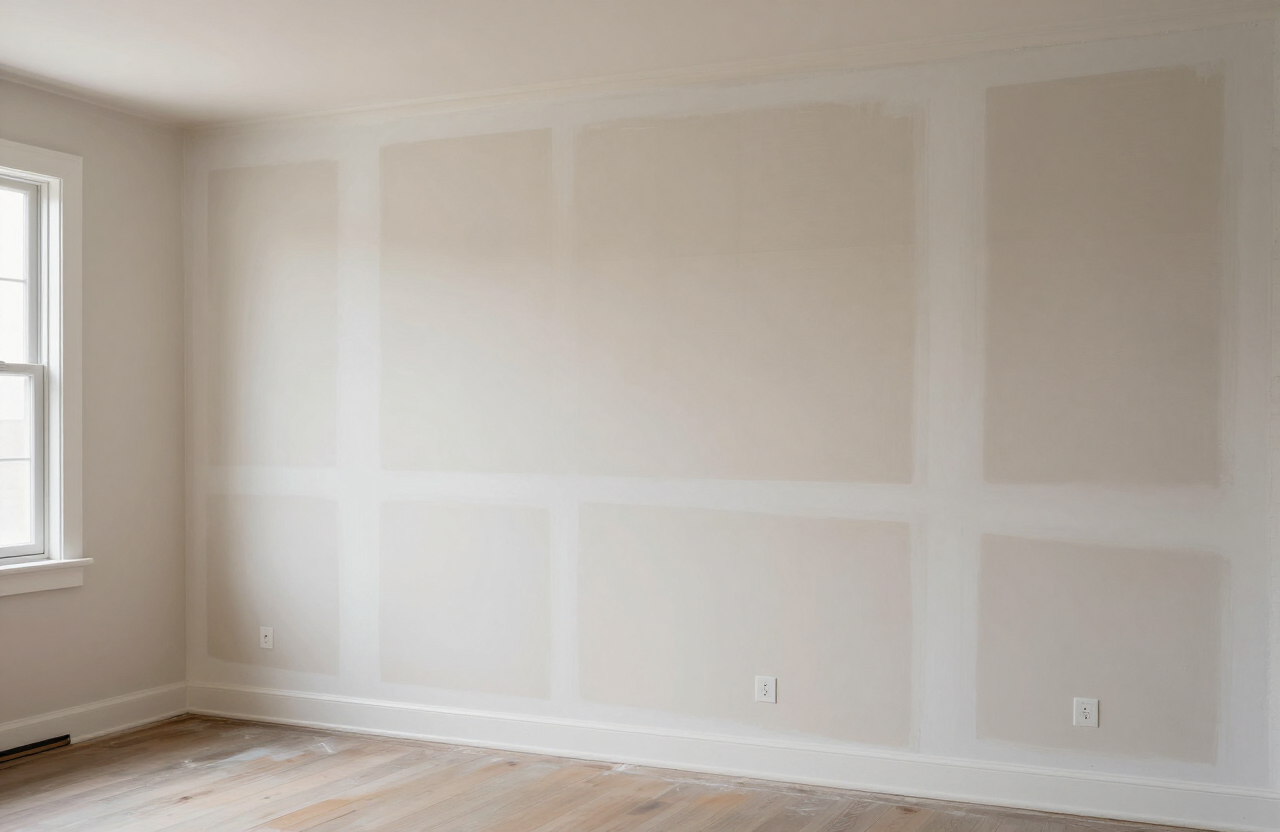 Repaired and freshly painted apartment wall in a Palisade Park NJ multifamily building after drywall repair