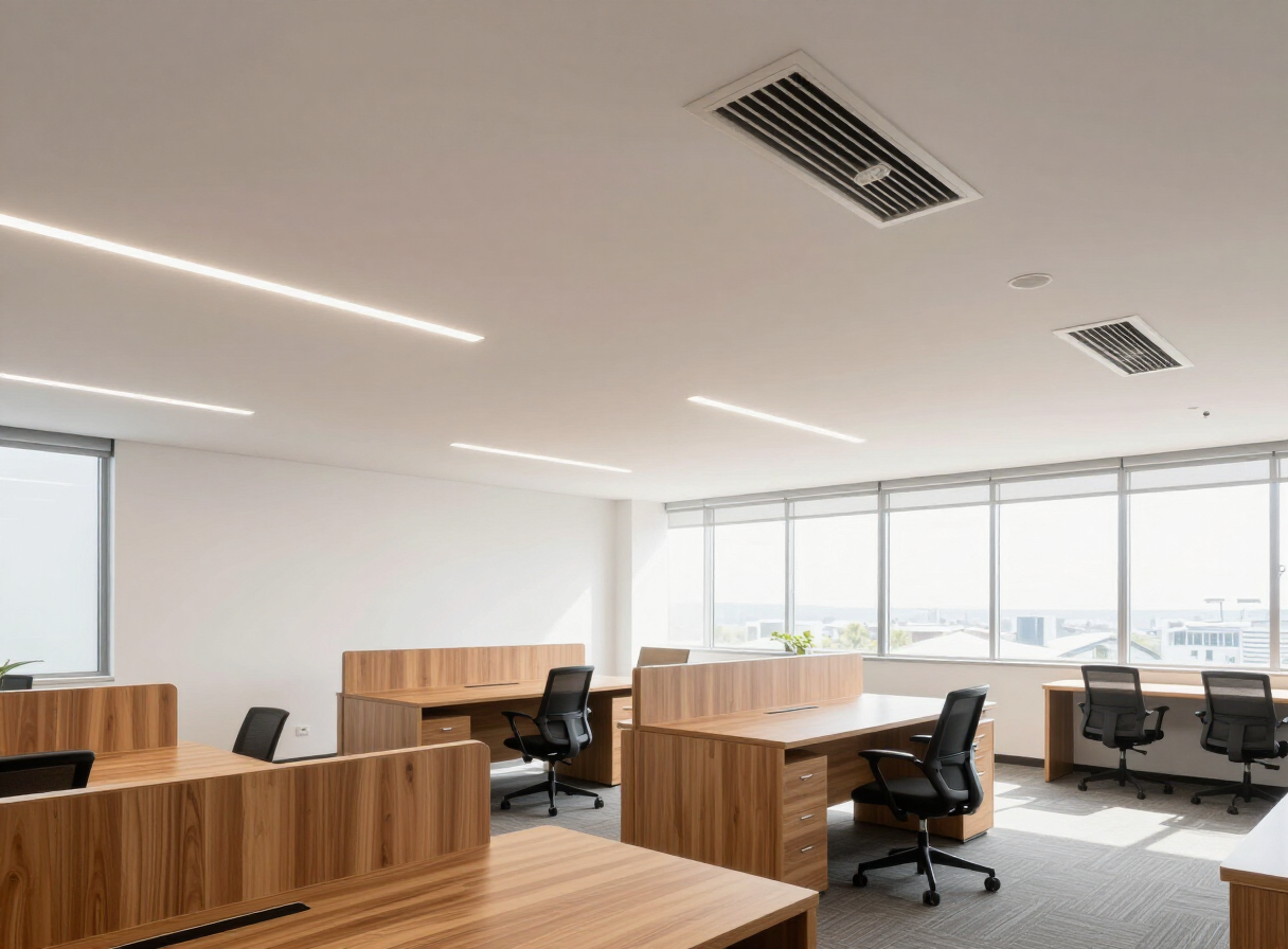 Comfortable contemporary office with air conditioning