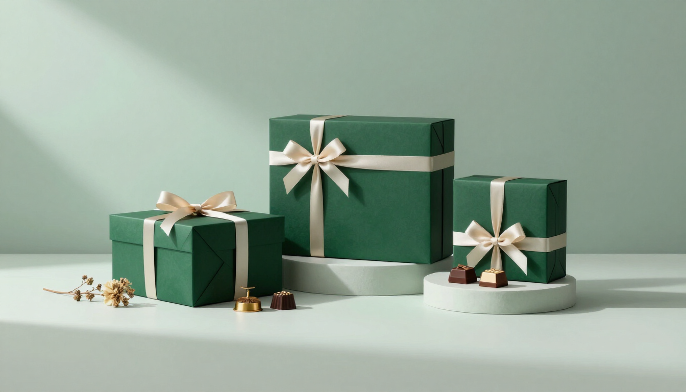 Beautifully wrapped premium gift boxes and curated treats