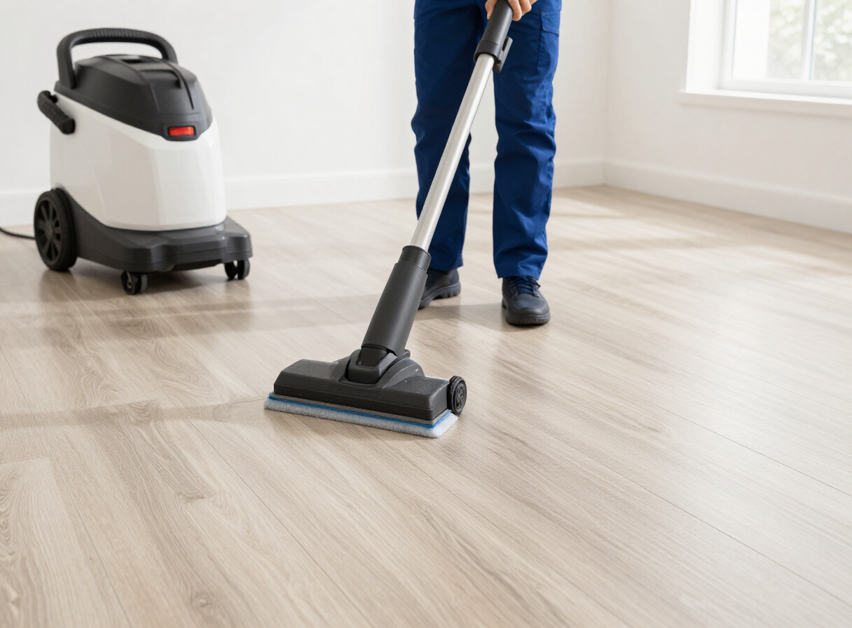 LVT floor cleaning