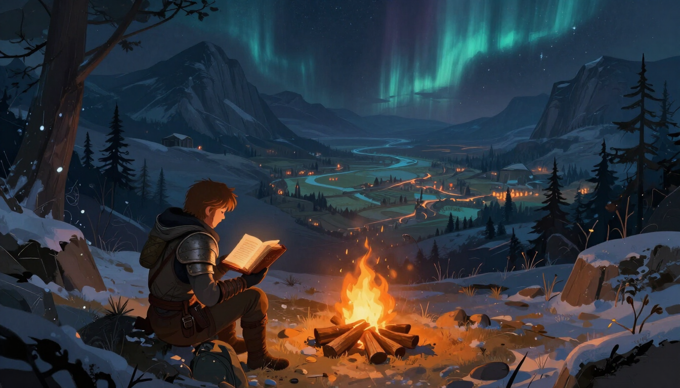 Atmospheric artwork inspired by The Elder Scrolls