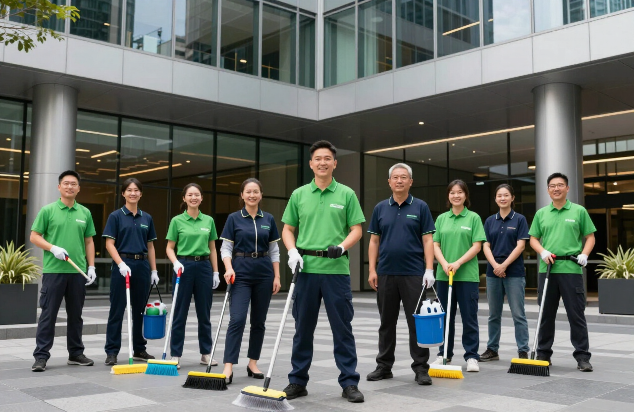 Multiflex Facility Services team delivering commercial cleaning and strata caretaking across Melbourne properties