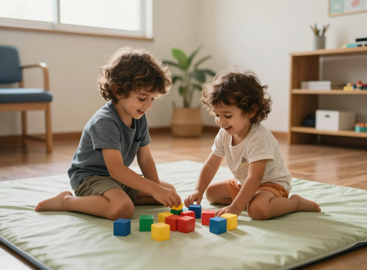Irmãos brincando juntos