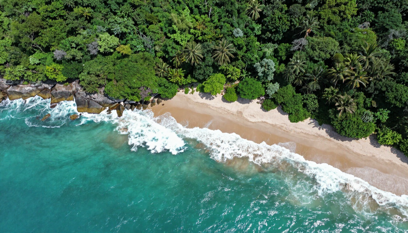 Aerial view of a coastline — projects and energy sector