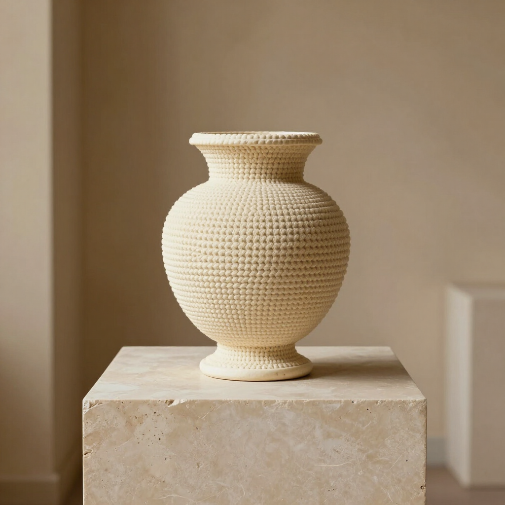 Sculptural Crochet Vessel