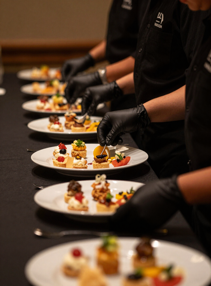 Food and beverage service at an event