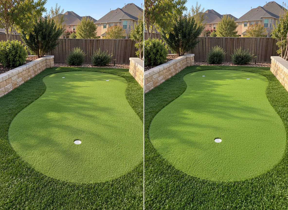 Kidney-shaped green — Cypress, TX — after