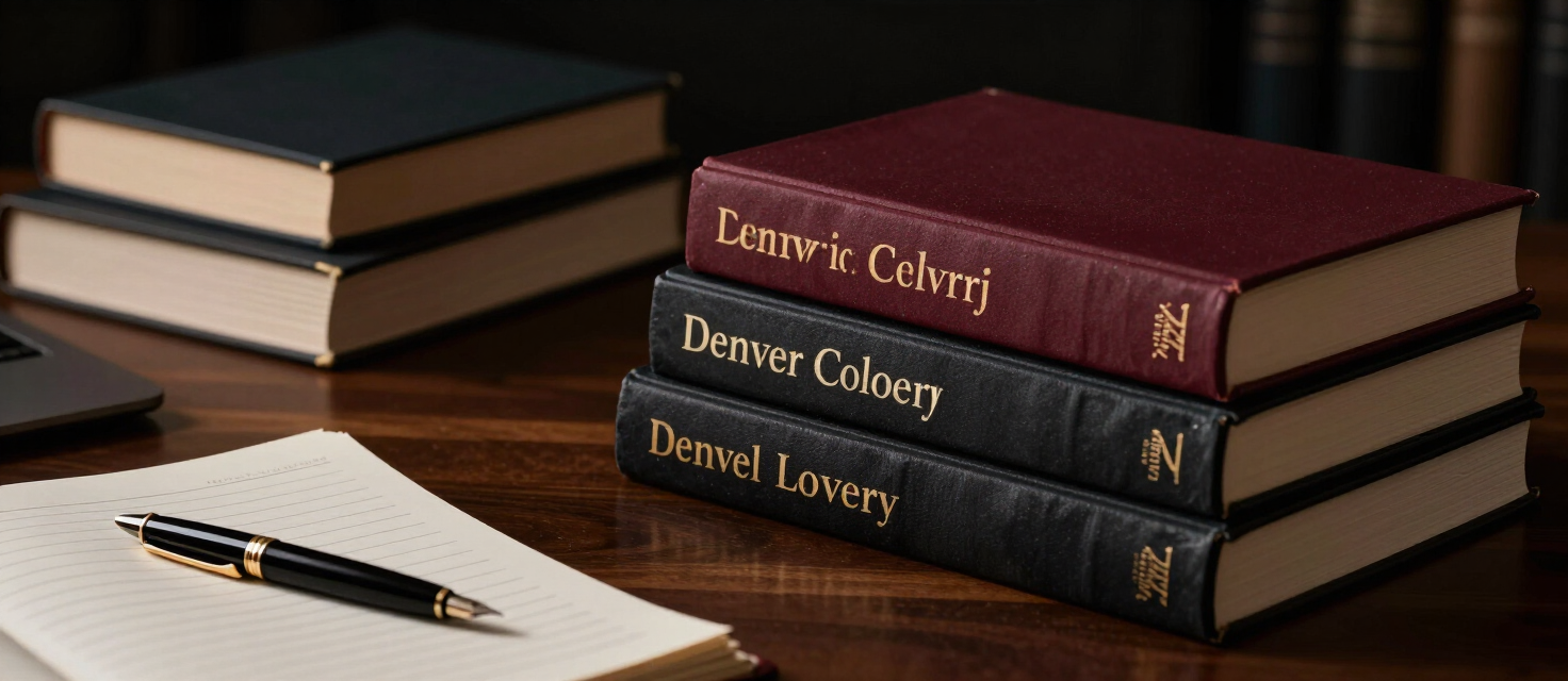 Hardcover books and manuscript pages on a publishing desk