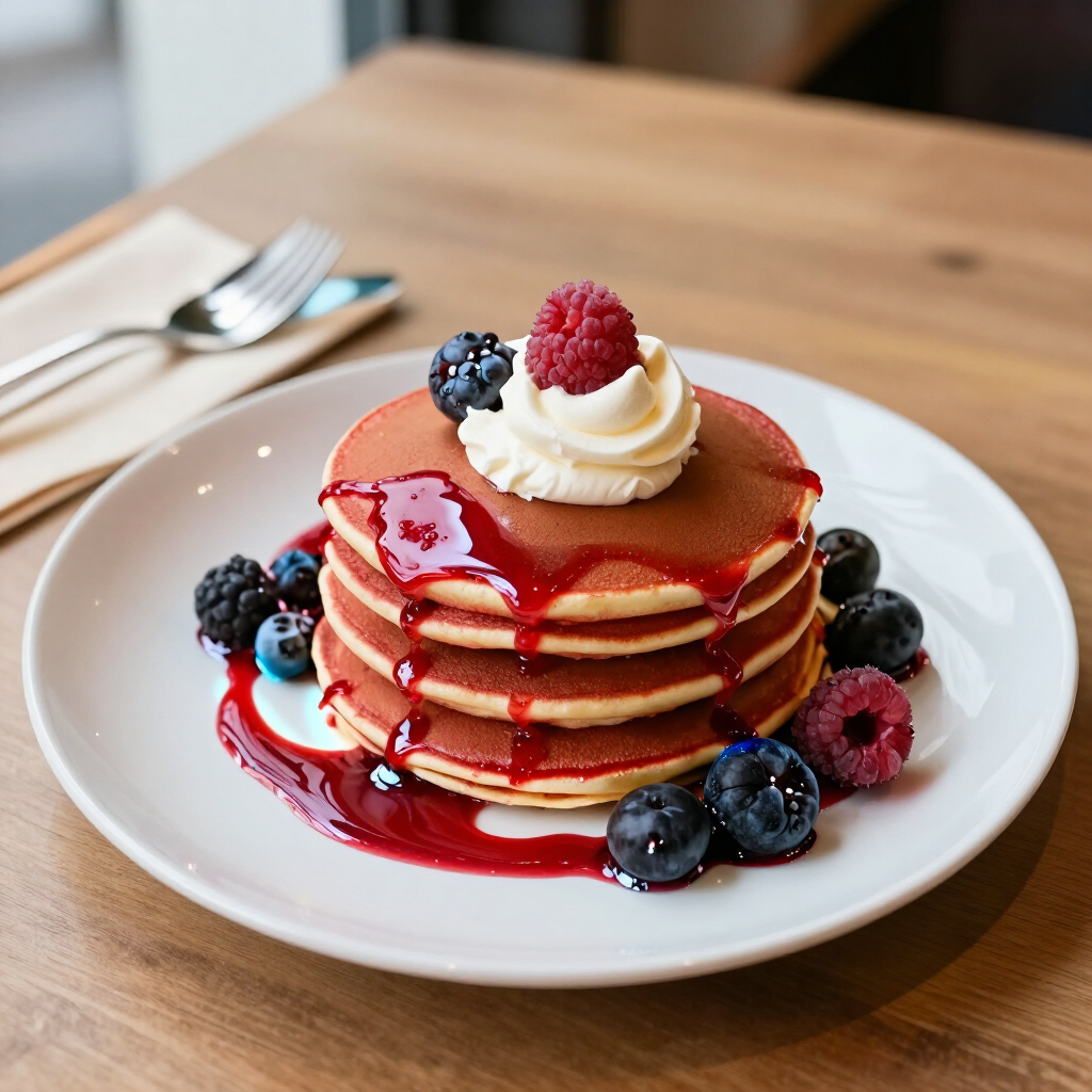 Red Velvet Pancakes