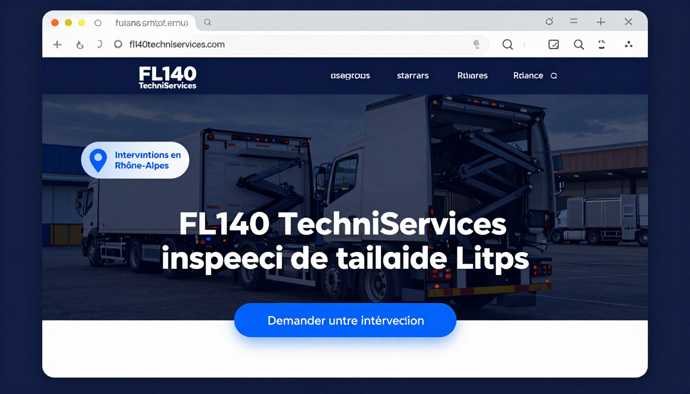 Projet FL140 TechniServices — site services techniques industriels
