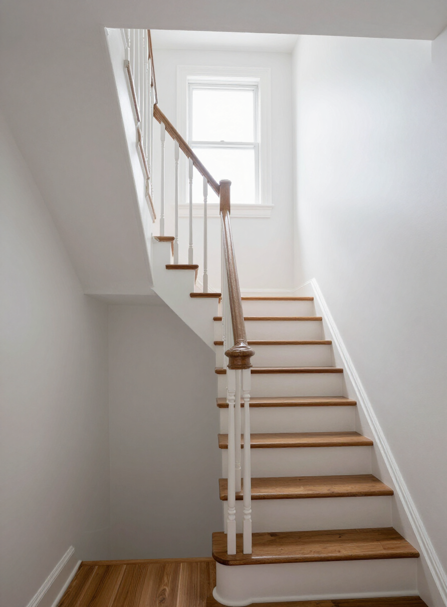Wood-Ridge Townhouse Stairwell & Interior Refresh Stairwell after
