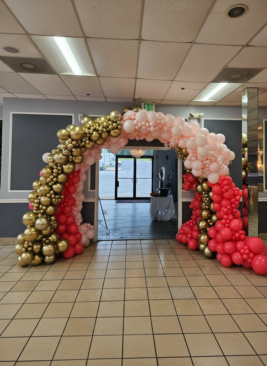 Full balloon wall installation