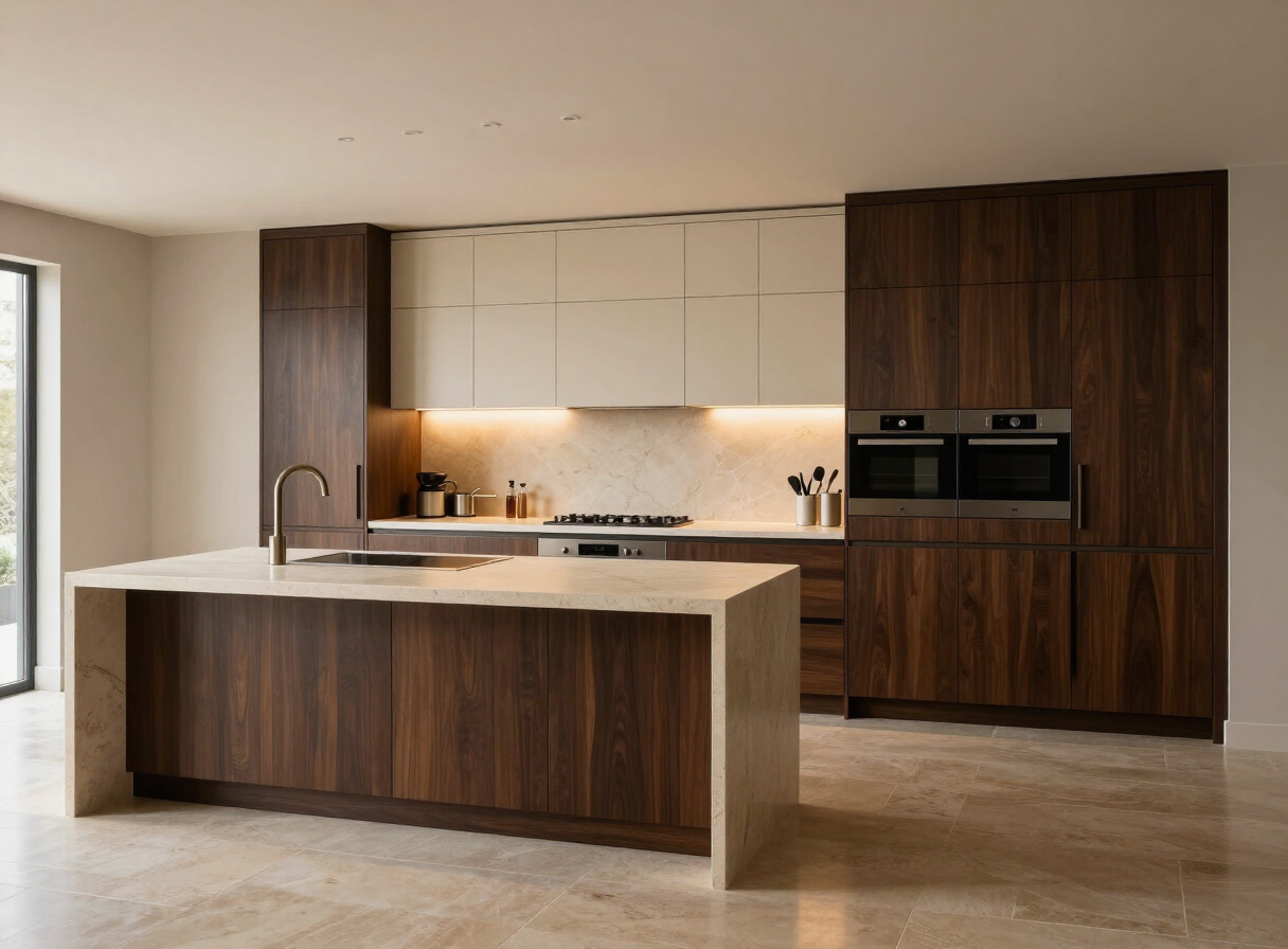 Cream & Espresso — Kitchen by HS Kitchens Studio, Bristol