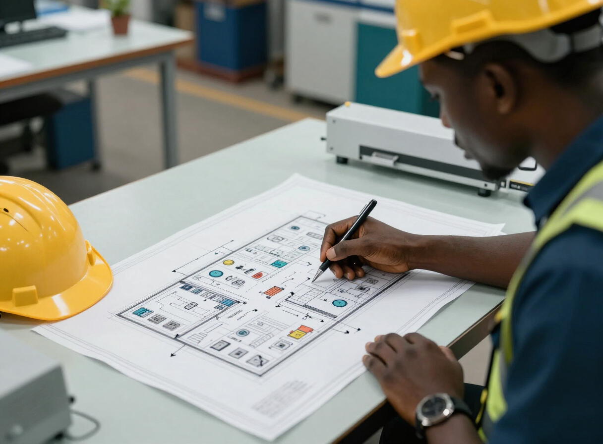 Plan d'implantation d'usine