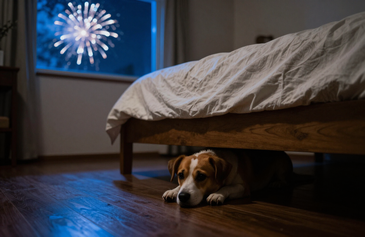 Cachorro com Medo de Fogos de Artifício: Como Ajudar Seu Pet