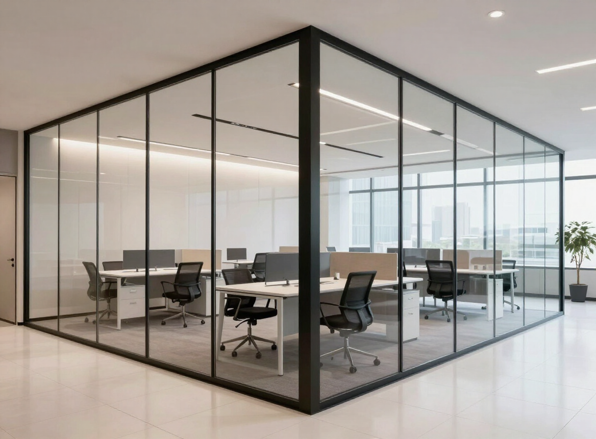 Office glass partition — Gulberg