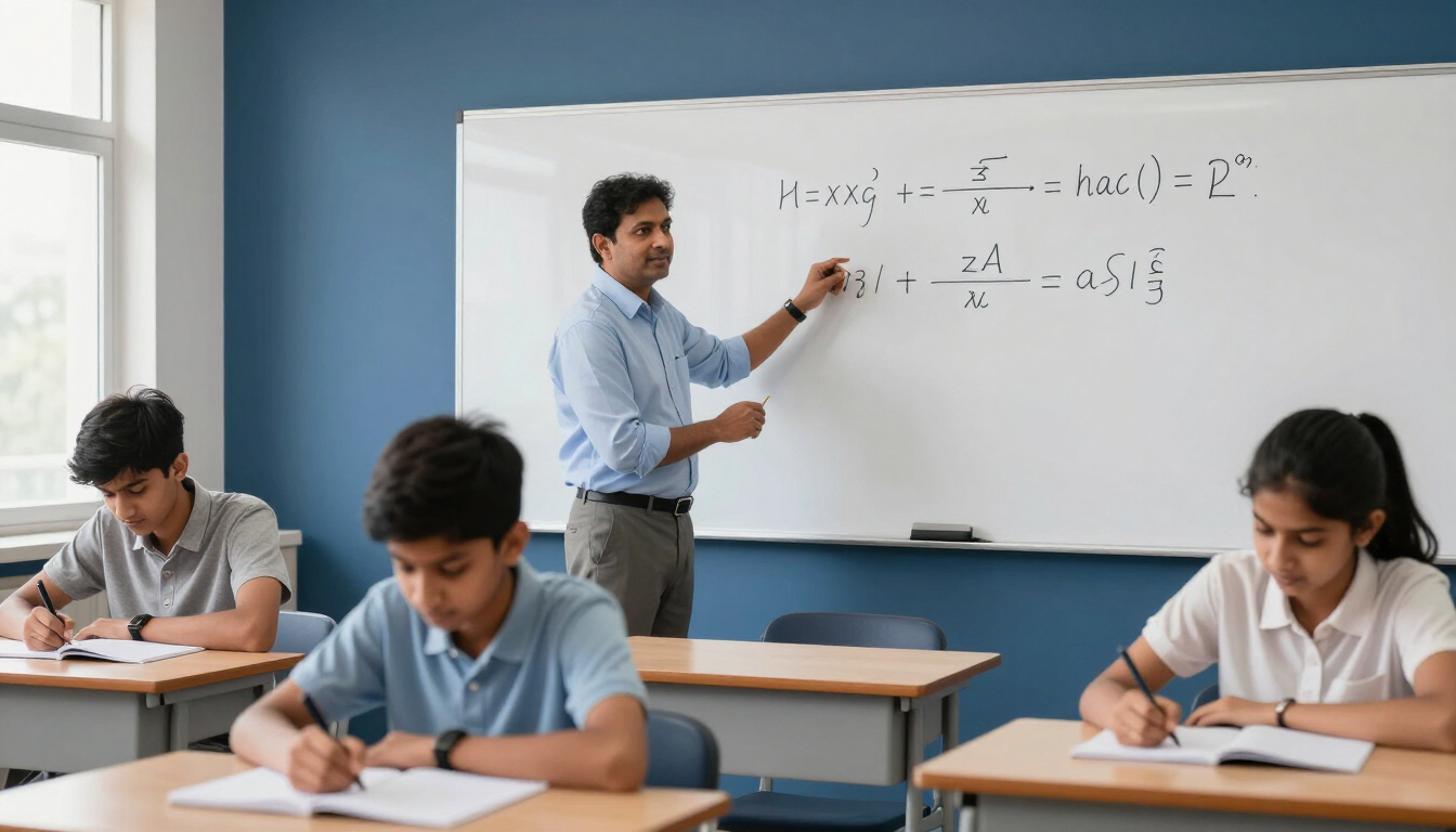 Illustrative classroom environment in an Indian learning environment