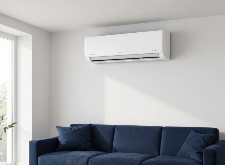 Comfortable London home with wall-mounted air conditioning