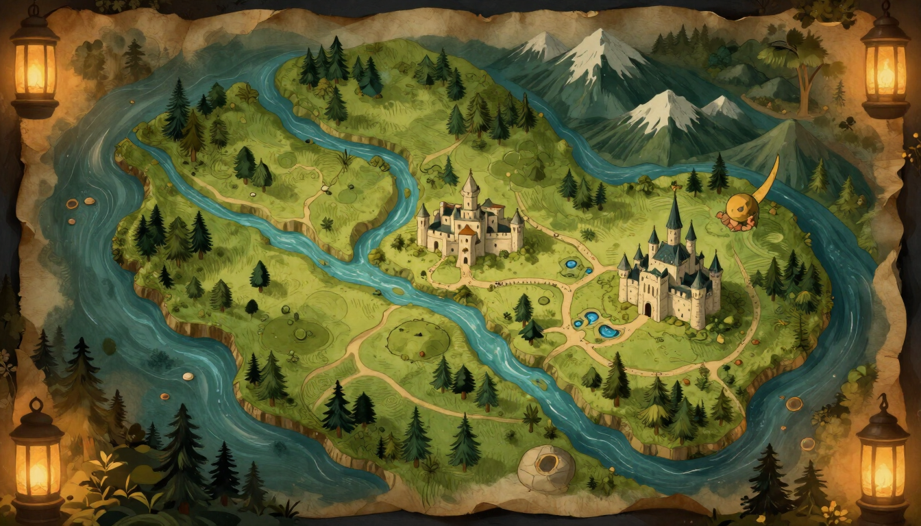 Scene inspired by The Legend of Zelda
