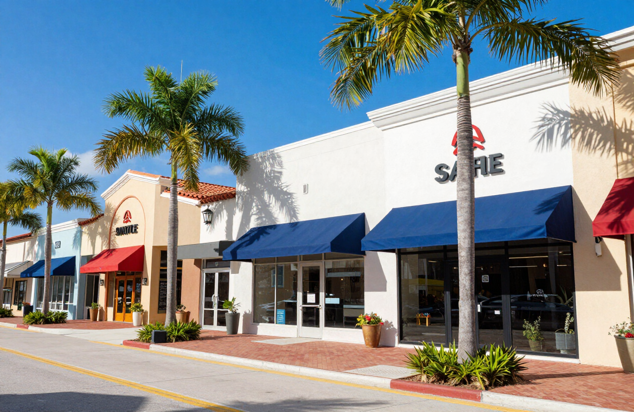 Palm Beach Florida local business district representing AI marketing and local SEO for Palm Beach County small businesses