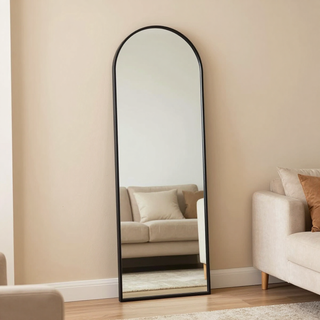 Arched wall mirror, 60 cm