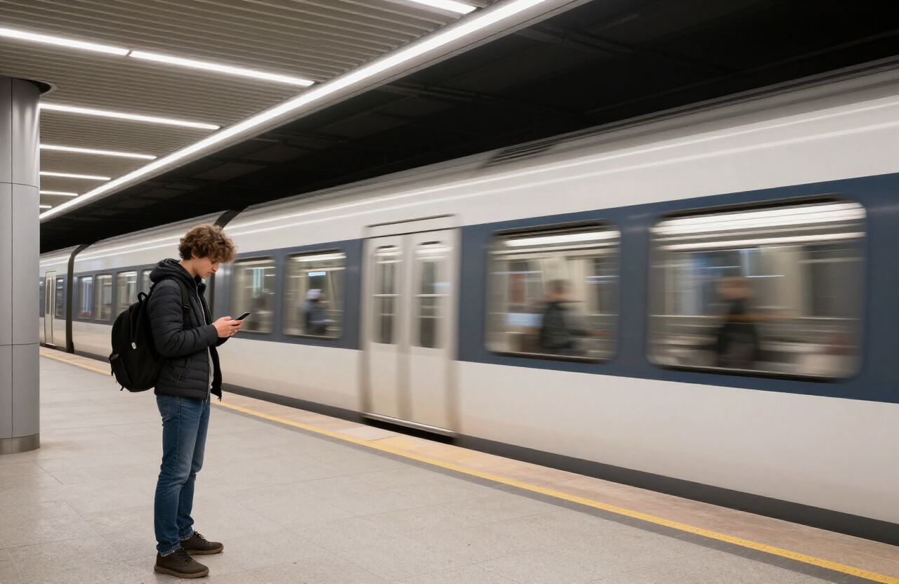 Viyana'da metro istasyonu
