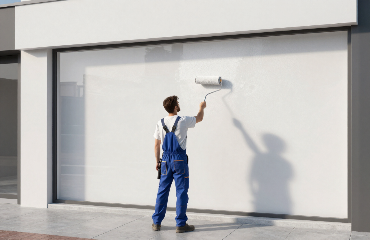 Retail storefront painting in Secaucus, NJ