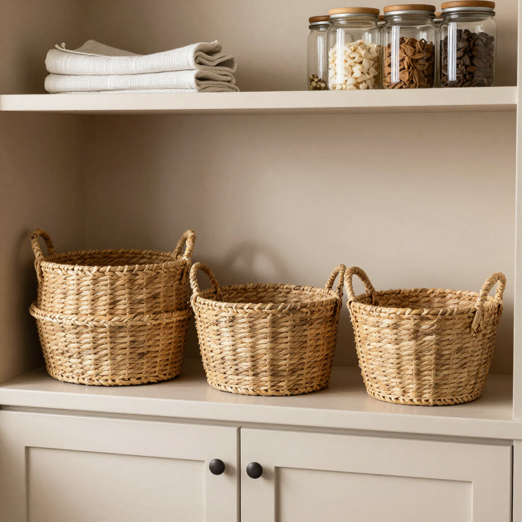 Woven Storage Basket Trio