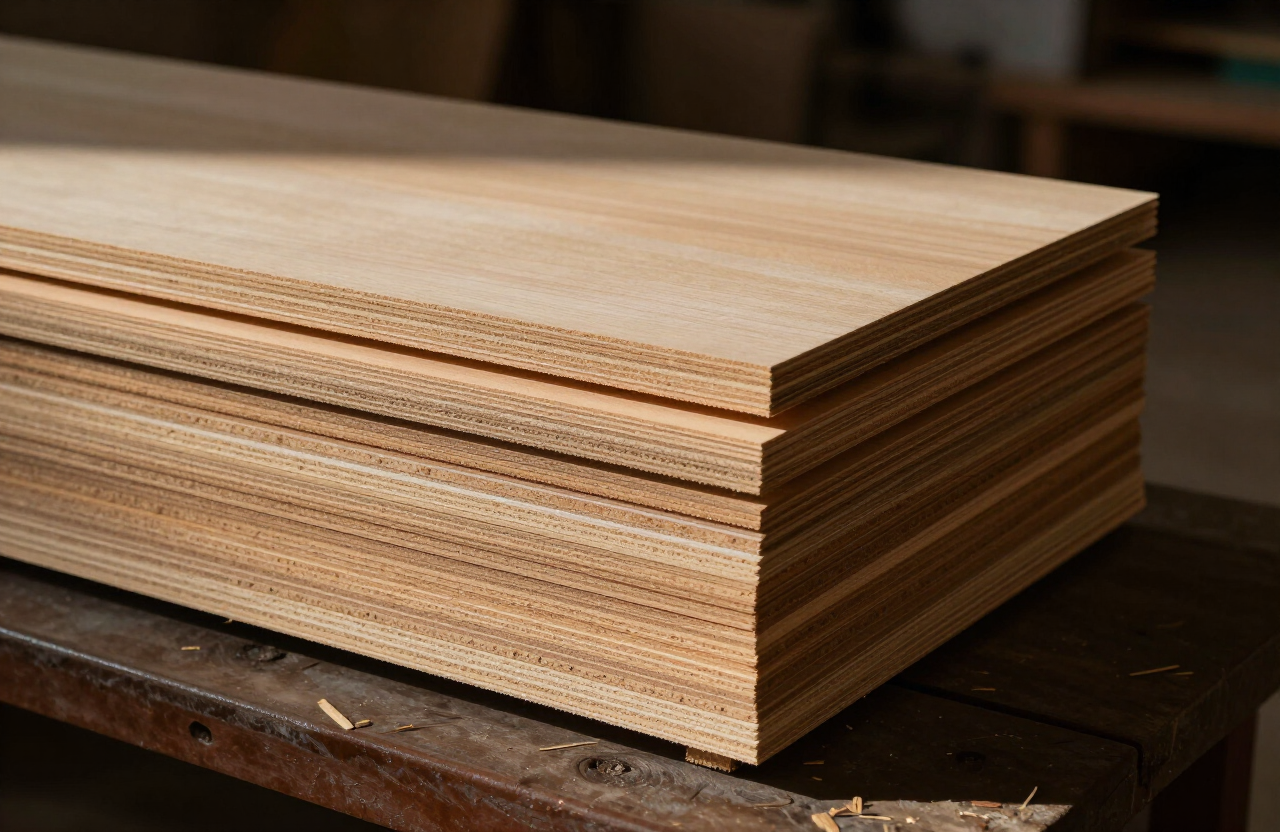 Stacked premium wood boards