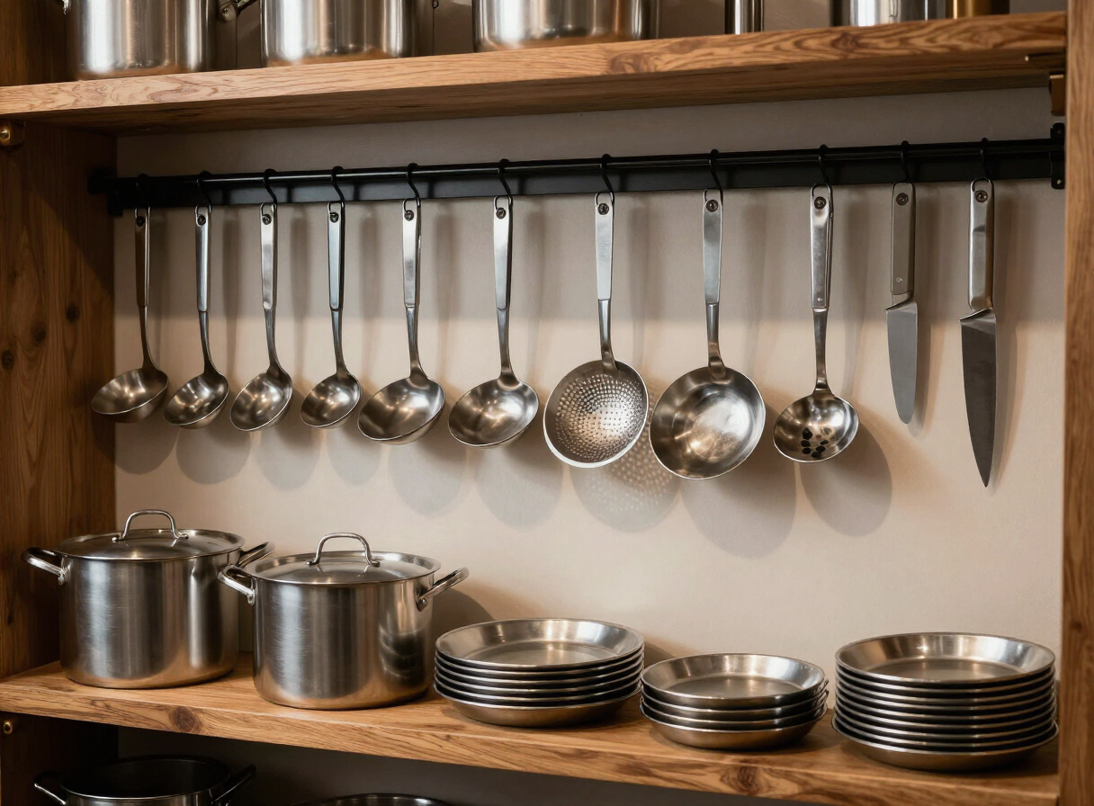 Stainless steel kitchen tools and cookware