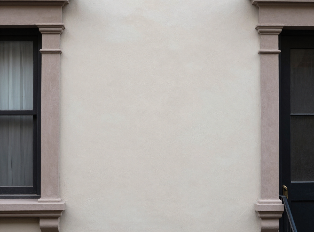 Finished painted skim-coated wall in a Hoboken NJ brownstone