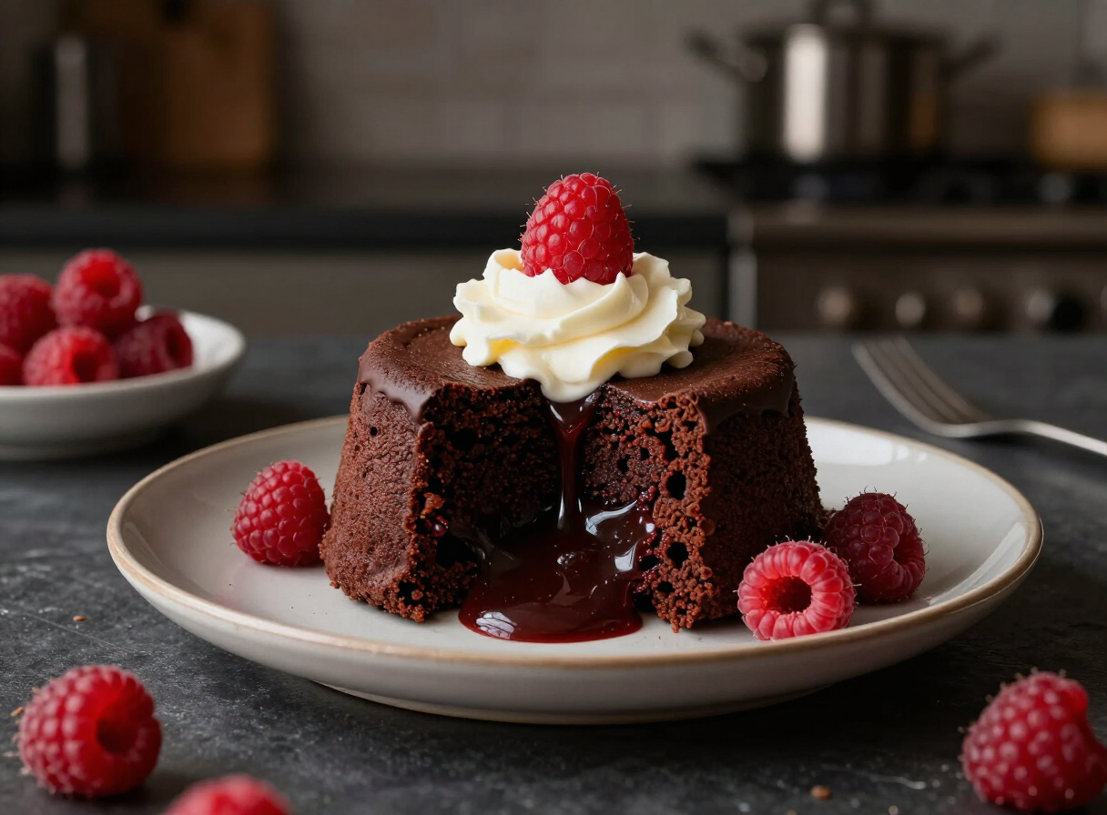 Chocolate lava cakes