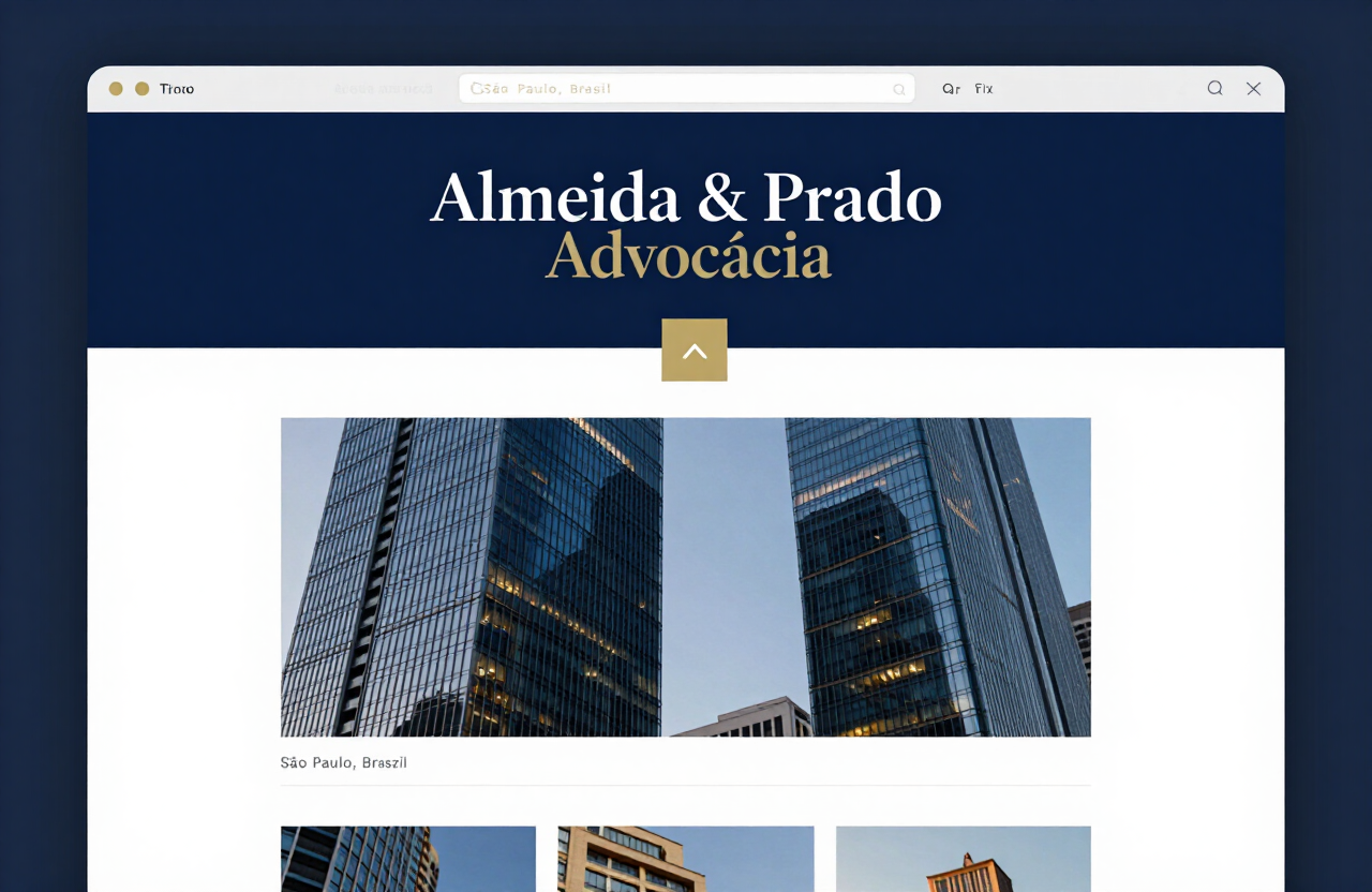 Site Almeida & Prado — Advocacia · São Paulo