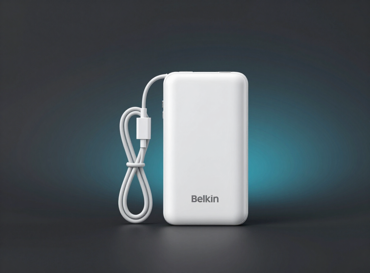 Belkin 10,000mAh 20W USB-C Power Bank with Integrated Cable