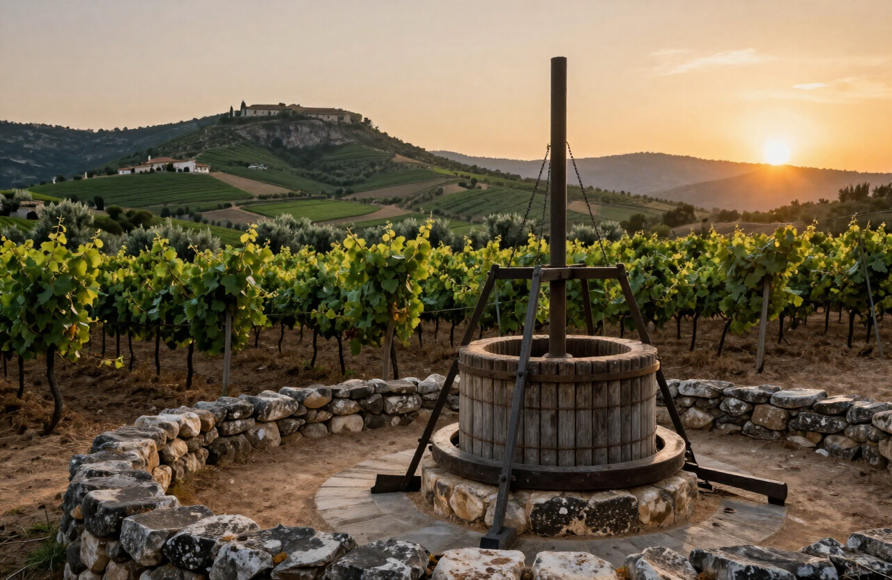 Crete + Santorini — vineyards and cellars